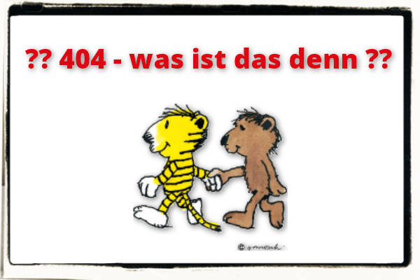 Fehler 404 - Seite nicht gefunden!